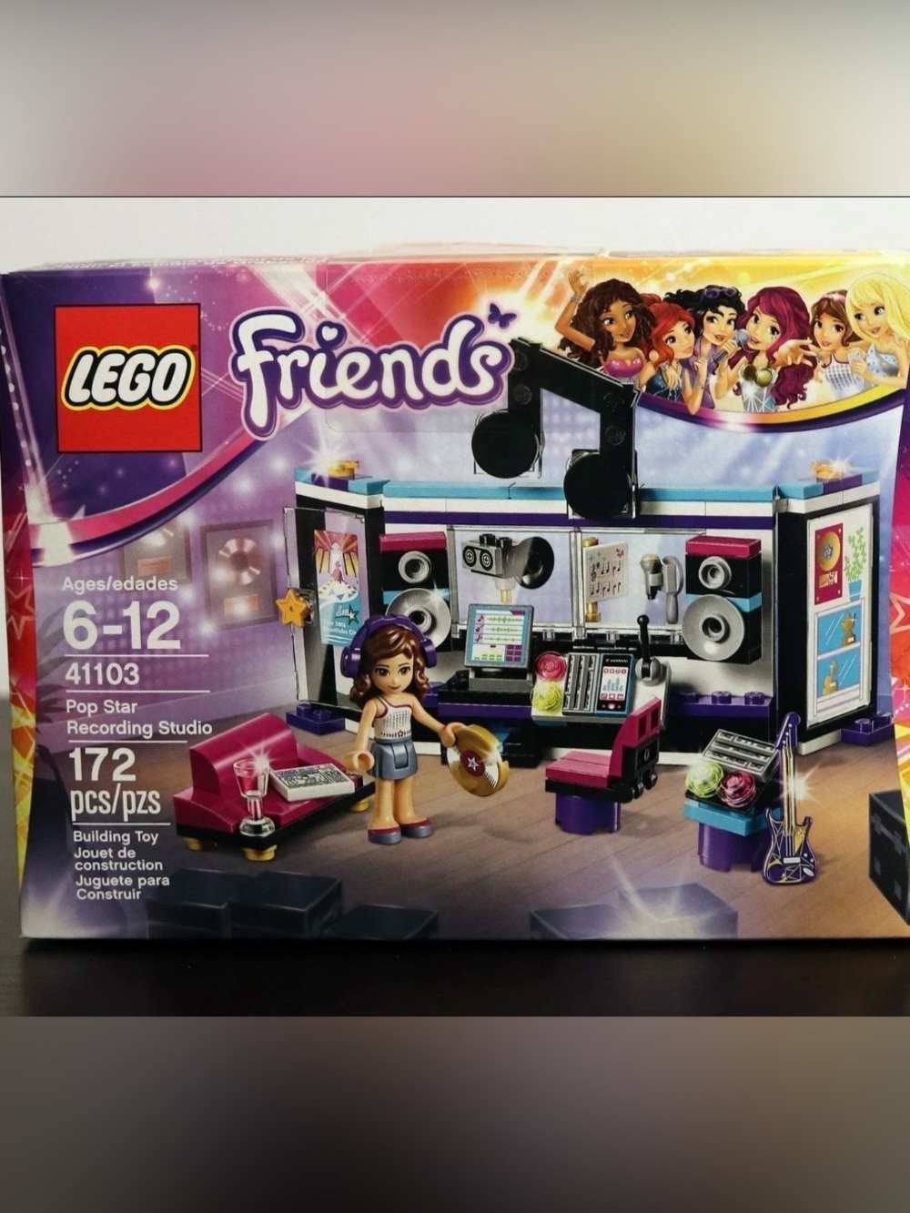 LEGO Friends Pop Star Recording Studio Building Toy Set 41103